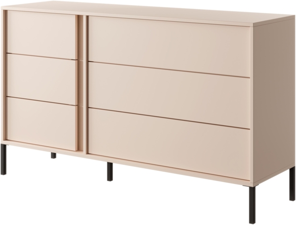 AX LIVING Storicos 2D3S Kleiderschrank Sonoma Eiche, schubladen 89,7cm Bild 2
