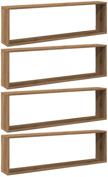 vidaXL Würfel-Wandregale 4 Stk. Artisan-Eiche 100x15x30 Holzwerkstoff 856585 Bild 2