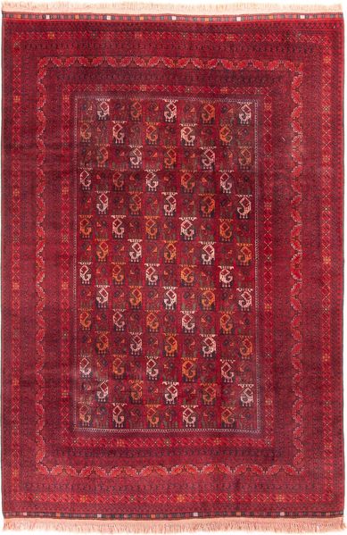Afghan Teppich - 293 x 202 cm - rot
