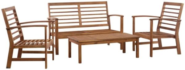 vidaXL Garten-Lounge-Set 4-tlg. Massivholz Akazie 47282