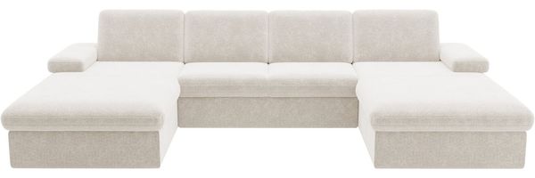 sit&more Wohnlandschaft Moreno U-Form, B: 309 cm, mit Armteilverstellung, optional Bettfunktion