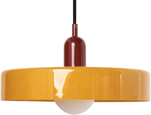 Hängeleuchte PAALA Glas Gelb