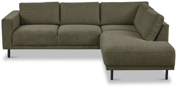 Home affaire Ecksofa Sveeva, L-Form, B. 240 cm, schwarze Metallfüße, langlebiger Webstoff, mit Wellenunterfederung, viele Farben