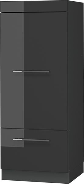 Mikrowellenschrank Fame-Line Anthrazit Hochglanz 60 cm Vicco