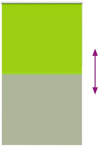 vidaXL Verdunkelungsrollo Grün 130x210cm Stoffbreite 126,6cm Polyester 4011316 Bild 9