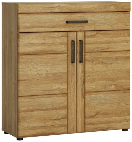 Schuhschrank >CORTINA< in Grandson Eiche Dekor - 92,8x100,2x38 (BxHxT)