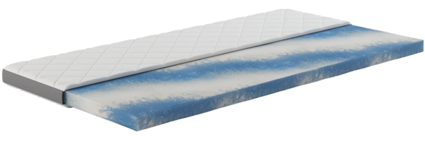 Geltopper 160x200x8cm Glatt Karo-Klima Bezug 8cm Bild 5