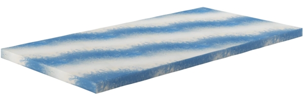 Geltopper 160x200x8cm Glatt Karo-Klima Bezug 8cm Bild 6