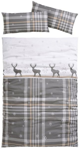 OTTO home Bettwäsche Wenda, Biber, 2 teilig, in Qualitäten PolyCotton (kühlend) + Biber (wärmend, 100% Baumwolle)