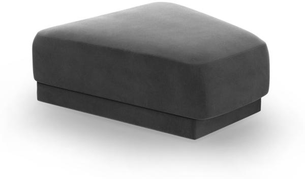 Micadoni Hocker Miley Samtstoff Bluvel Grau