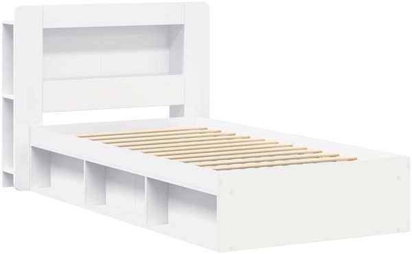 vidaXL Bettgestell mit Stauraum Weiß 90 x 190 cm Holzwerkstoff 3433445 Bild 3