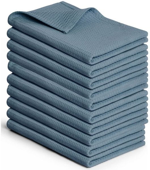 Blumtal Geschirrtuch Set 50x70 oder 30x30 cm, 100% Baumwolle, (10-tlg), Saugfähig, schnell trocknend, waschbar, 100% Baumwolle