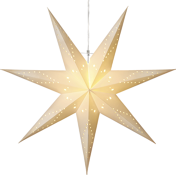 Papierstern ,Katabo', weiß, groß, Ø 100cm