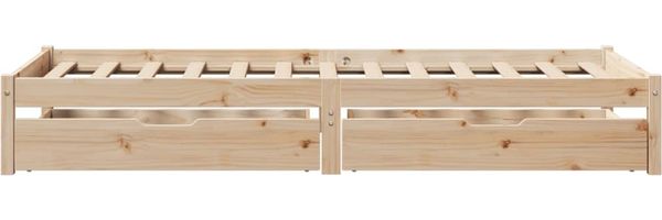 vidaXL Massivholzbett ohne Matratze 90x190 cm Kiefer 3301422 Bild 5