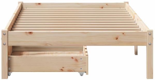 vidaXL Massivholzbett ohne Matratze 90x190 cm Kiefer 3301422 Bild 4