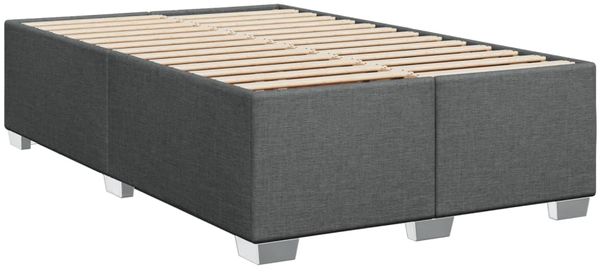 vidaXL Boxspringbett mit Matratze Dunkelgrau 80x200 cm Stoff 3288023 Bild 8