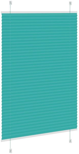 vidaXL Plissee Petrolgrün 85x150 cm Stoffbreite 84,4 cm Polyester 4015395 Bild 3