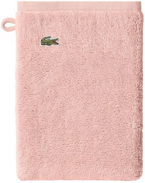 Lacoste Frottier Handtücher Lecroco|Waschhandschuh 15x21 cm| rosepal