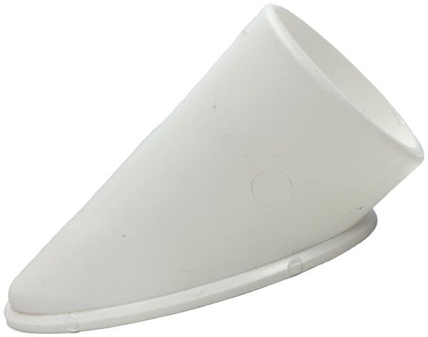 Tischfußkappe 38x25 oval weiss mit Höhenversteller