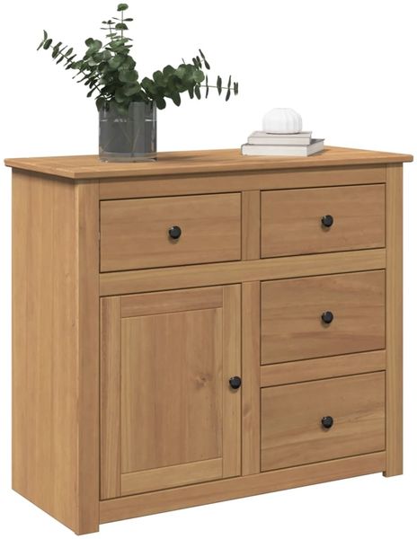 vidaXL Sideboard mit Schubladen PANAMA 93x40x80 cm Massivholz Kiefer 4016384