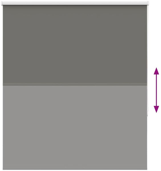 vidaXL Verdunkelungsrollo Grau 120x175cm Stoffbreite 116,6cm Polyester 4011158 Bild 5