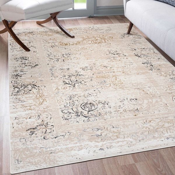 Mazovia Designteppich Modern Abstrakt Teppich für Wohnzimmer Schlafzimmer Büro - Kurzflor, 120 x 170 cm, Fußbodenheizung