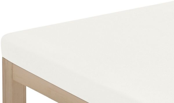 OTTO home Spannbettlaken Topper Basic, in Gr. 90x200, 140x200 oder 180x200 cm, Microfaser-Jersey, Gummizug: rundum, (1 Stück), Baumwolle, Matratzen bis 8 cm Höhe, Bettlaken, Spannbetttuch, Laken