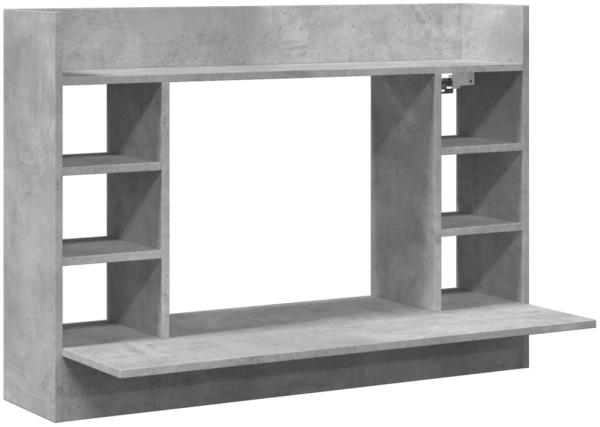 vidaXL Wand-Schreibtisch Betongrau 105x48x75 cm Holzwerkstoff 847971
