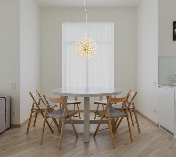 GLOBO LIGHTING Hängeleuchte KATRINA, LED fest integriert, Warmweiß, Luster Hängelampe Esszimmer Esstisch-Lampe elegant