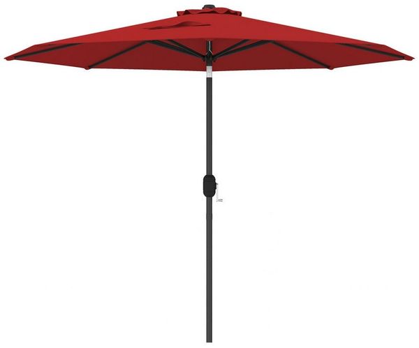 COSTWAY Sonnenschirm Ø270cm Balkonschirm, 30° neigbar, Garten