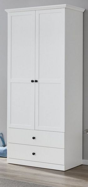 trendteam Garderobenschrank Baxter (Garderobe und Schuhschrank in weiß, 81x196 cm) bis zu 7 Fächer