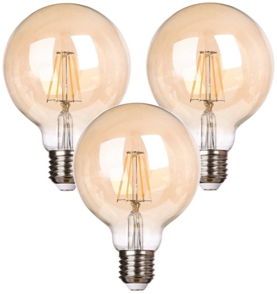 TRANGO LED Stehlampe, 3-flg 1531A-SD Stehlampe Anthrazit-matt *EARTH* inkl. 3x 4W 3-Stufen dimmbar E27 LED Leuchtmittel 2500K Gold-warmweiß ca. H1550mm 3 Lampenarmen schwenkbar, Stehleuchte, Bürolampe, Standlampe Bild 3