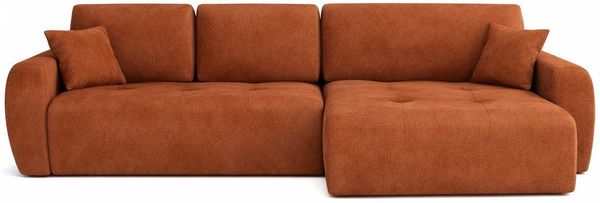 Kaiser Möbel Ecksofa mit Schlaffunktion und Bettkasten Ivo XL aus Veloursstoff Salvador, XL-Format,hoher Sitz- und Schlafkomfort,pflegeleichter Veloursstoff