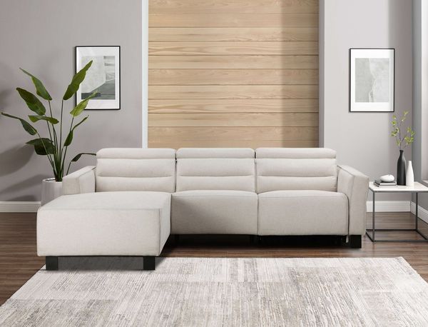 Places of Style Ecksofa Carpari, L-Form, 263 cm, mit manueller o. elektrischer Relaxfunktion, und USB/ Kopfteilverstellg