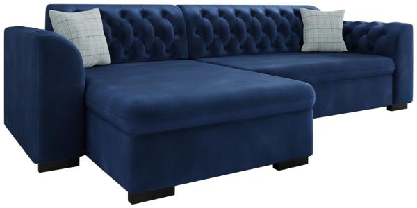 Ecksofa Lerito (Magic Velvet 2216 + Senegal 818, Seite: Links)