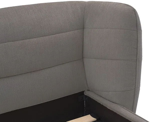 Vente-unique - LARUMO Bett Stoff Grau - B 236 cm x H 82 cm x L 210 cm Bild 6