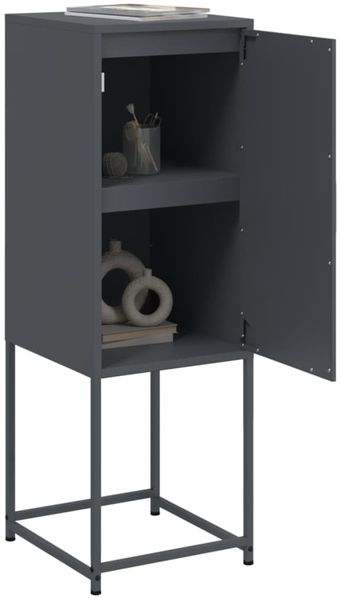 vidaXL Highboard Anthrazit 36x39x107 cm Stahl 846532 Bild 5