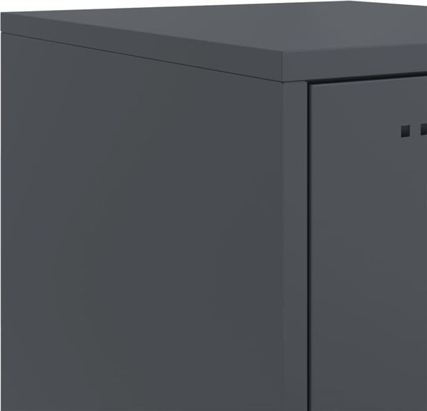 vidaXL Highboard Anthrazit 36x39x107 cm Stahl 846532 Bild 11