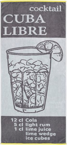 Dyckhoff Strandtuch Cuba Libre, Frottiervelours (1-St), kuscheliges Velours
