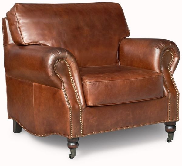 Clubsessel Wales Leder Vintage-Cigar