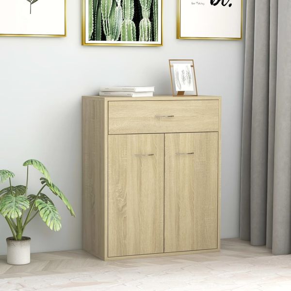 vidaXL Sideboard Sonoma-Eiche 60 x 30 x 75 cm Spanplatte [800714]