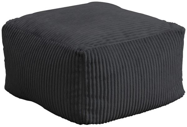 HOME DELUXE Sitzsack Hocker COZY - Anthrazit