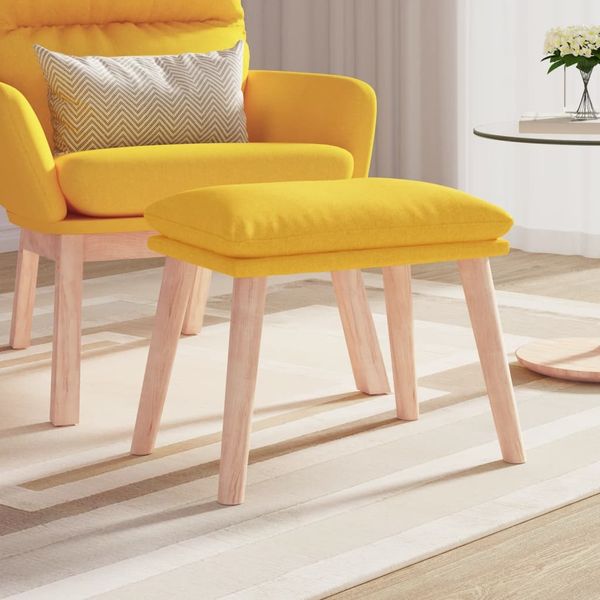 vidaXL Fußhocker Senfgelb 45 x 29,5 x 39 cm Stoff [341431]