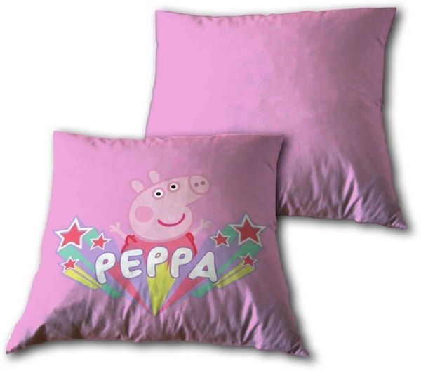 Peppa Pig 1 Stück Kissen Velboa 35 × 35 cm weich und dekorativ