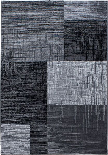 Kurzflor Teppich Pago rechteckig - 280x370 cm - Schwarz