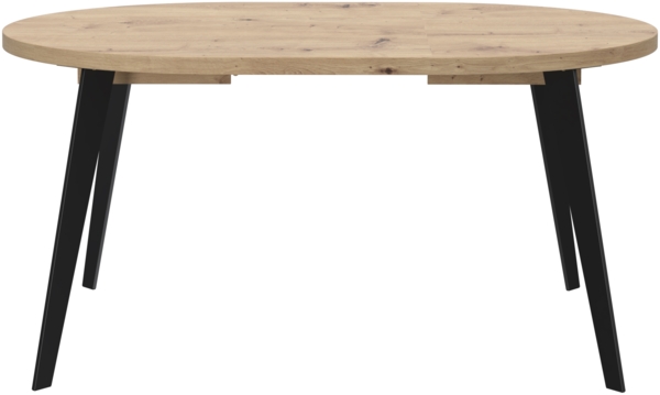 FORTE Tables Esstisch ausziehbar, Holzwerkstoff, Braun, 110 x 74,5 x 110 cm Bild 4