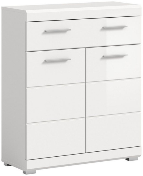 furnling Unterschrank Scott 1 Schublade, 2 Türen, Badkommode, Badschrank, Badmöbel, 74 cm breit