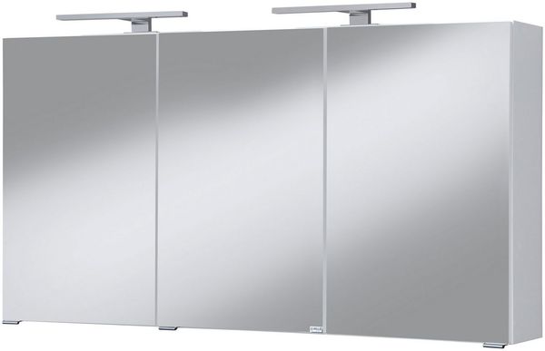 welltime Spiegelschrank Malibu Breite 120 cm, mit Spiegeltüren und Softclose-Funktion