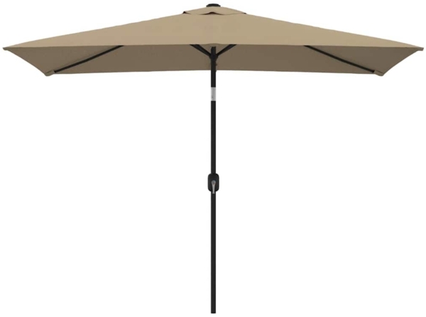 vidaXL Sonnenschirm mit Metall-Mast 300x200 cm Taupe 44502