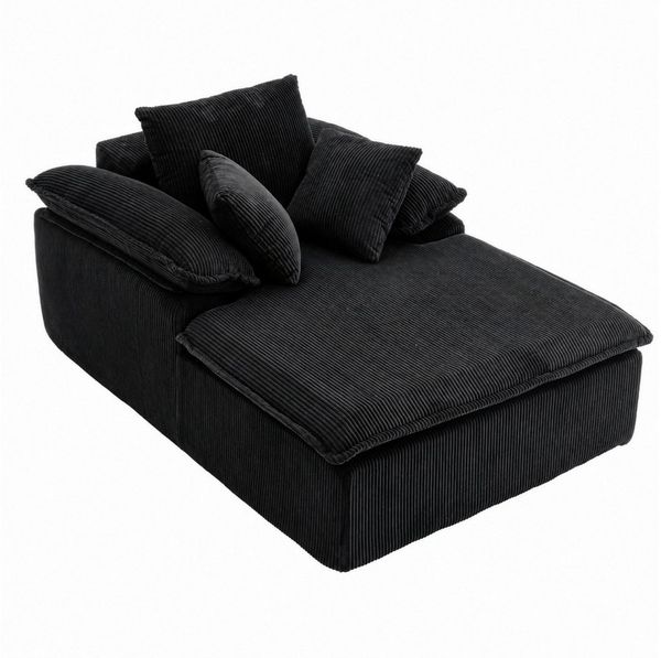 ANYSUN Relaxsessel Cord-Schlafsofa,Loungesessel,Gästebetten,Loungesofa (Bequemes Einzelsitz-Bodensofa, mit 2 Kissen,Lesesessel bequem), Perfekt für Wohnzimmer, Schlafzimmer, Jugendzimmer, Gästezimmer